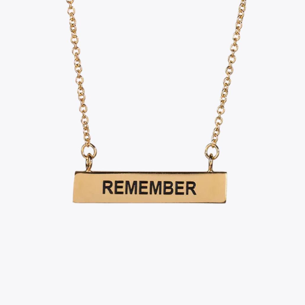 Gold Bar Necklace