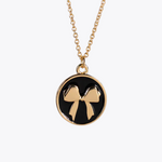 Gold Bow Pendant Necklace