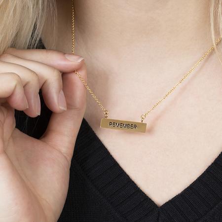 Gold Bar Necklace