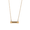 Inspirational Jewelry - Gold Bar Necklace